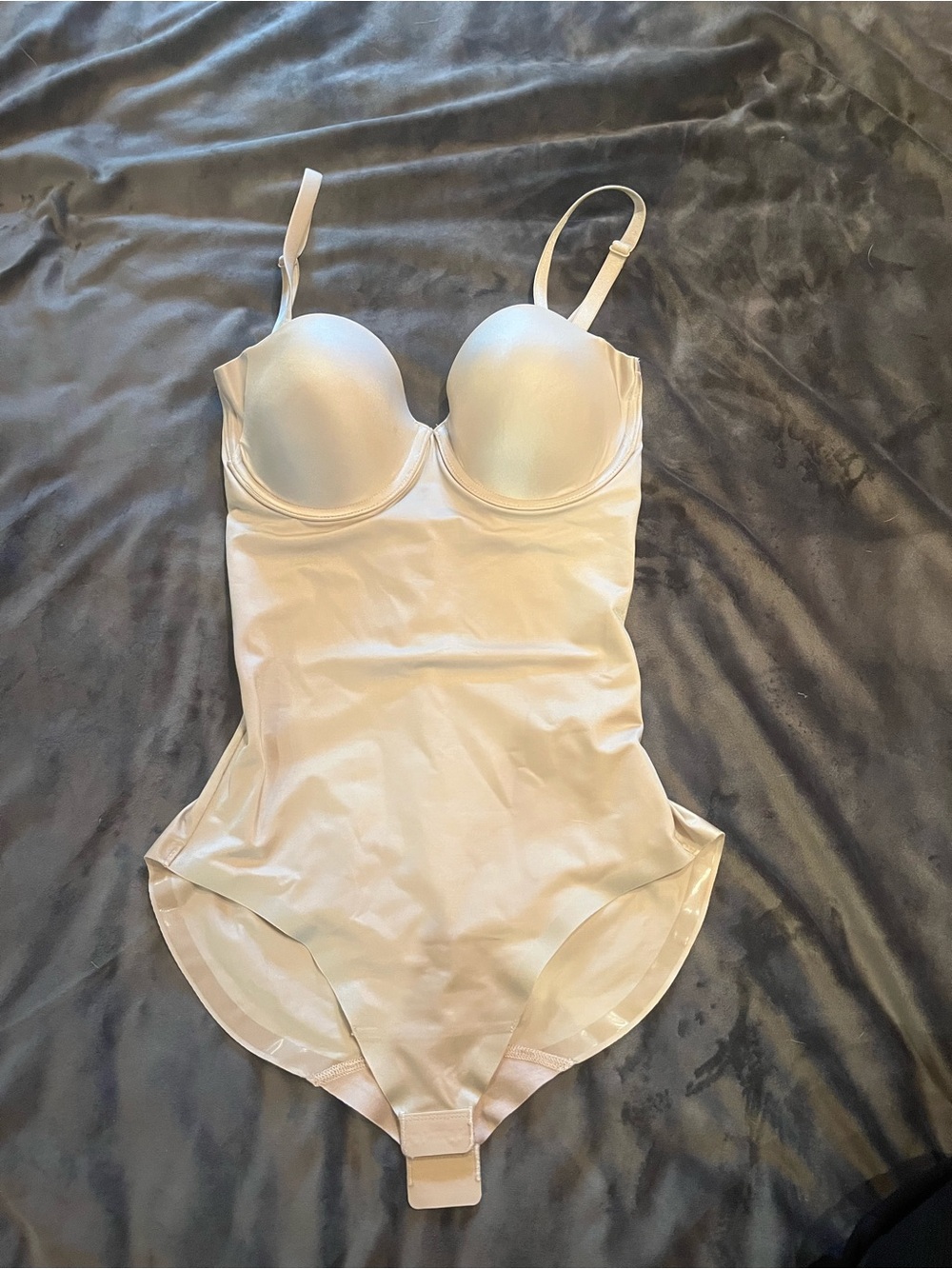 Spanx Nude Shapewear Bodysuit with Built-In Bra Never Worn
